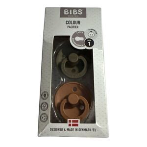 BIBS Pacifier Set - Tan and Brown NIP